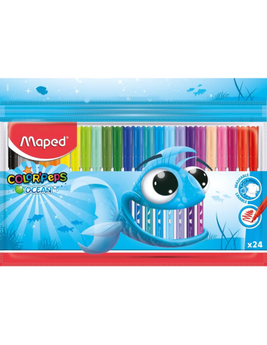 Maped Color'Peps Ocean 24 rotuladores de colores