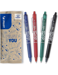 PILOT FriXion Ball Clicker pack de 4 bolígrafos borrables