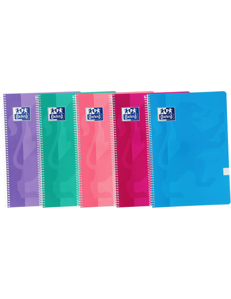 Oxford pack de 5 cuadernos A4 cuadrícula 4x4