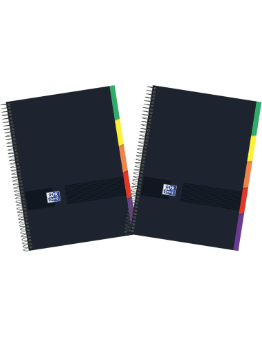 Oxford Black N'Colours pack de 2 cuadernos A4+