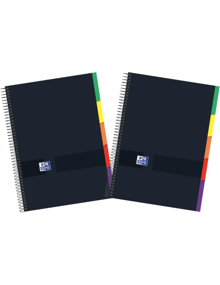 Oxford Black N'Colours pack de 2 cuadernos A4+