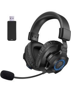 EasySMX 7.1 Wireless Gaming Headphones PS4 PS5, 2.4G Helmets Light, Microphone ...