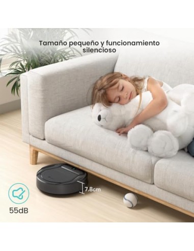 Lefant M210 Pro Robot Aspirador 2200Pa,Silenciador 55dB,120min Autonomía | 6 Modos de Limpieza,Evitar Enredos, Auto-Carga,Ideal