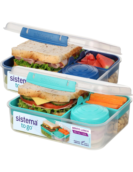 Sistema TO GO fiambrera Bento 1,25 L con compartimentos