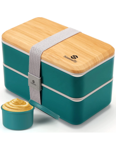 Sinnsally fiambrera Bento 1400 ml con compartimentos