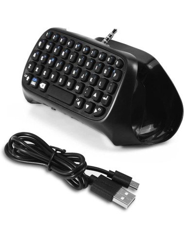 Mini Teclado Inalámbrico Bluetooth de Chatpad Inalámbrico para Controlador PS4, Utilizado para Chatear con Amigos