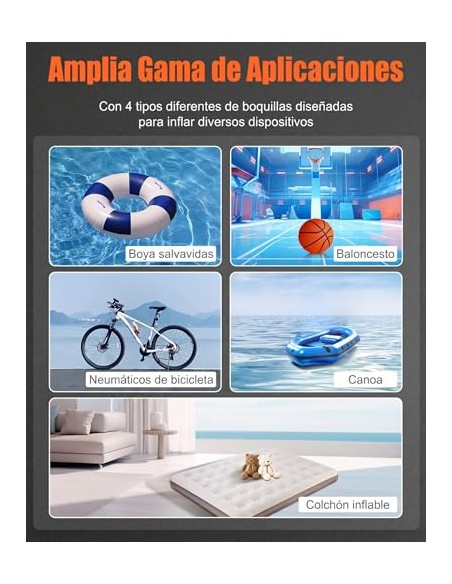 Eigotrav Arrancador de Baterias de Coche con Compresor de 150 PSI, 6000A Arrancador de Coche(para 9.0L Gasolina o 7.5L Diesel),