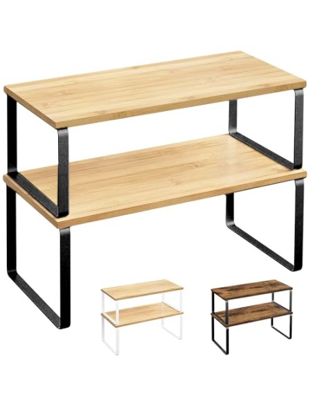 JUPPLIES - Pack 2 Organizador Cocina Estante para Especias - Organizador Armario Cocina Multiusos - Estanteria Cocina de