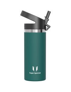 Super Sparrow botella acero inoxidable 500 ml con pajita