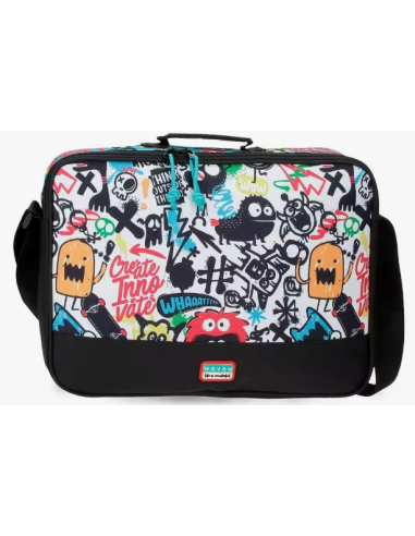 Cartera escolar Monsters vista frontal