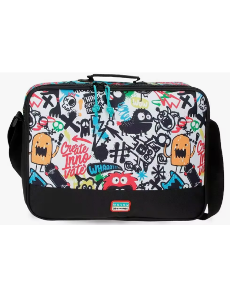 Cartera escolar Monsters vista frontal
