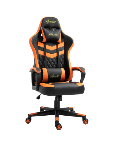 Vinsetto 921-199OG silla gaming negra y naranja