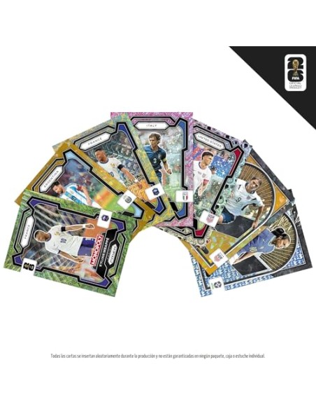 Juego Monopoly Panini Prizm: Copa Mundial de la FIFA I Juego de Mesa con Tema de fútbol y con Cartas coleccionables Monopoly