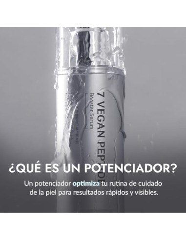 SÉRUM POTENCIADOR CON 7 PÉPTIDOS 150ML – Booster Serum, Brillo Instantáneo Glass Skin, Refinamiento de Poros, Hidratación