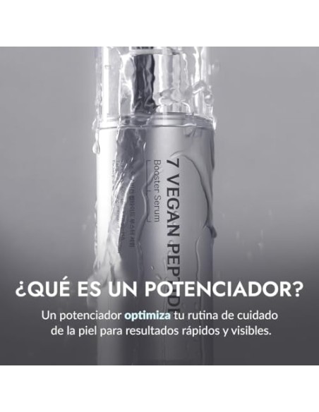 SÉRUM POTENCIADOR CON 7 PÉPTIDOS 150ML – Booster Serum, Brillo Instantáneo Glass Skin, Refinamiento de Poros, Hidratación
