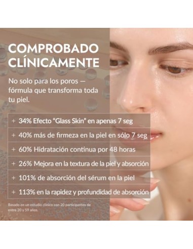 SÉRUM POTENCIADOR CON 7 PÉPTIDOS 150ML – Booster Serum, Brillo Instantáneo Glass Skin, Refinamiento de Poros, Hidratación