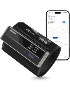CheckMe Armfit Tensiometro de Brazo Digital con Brazalete Grande para Uso Doméstico, Bluetooth Medidor Tension Arterial