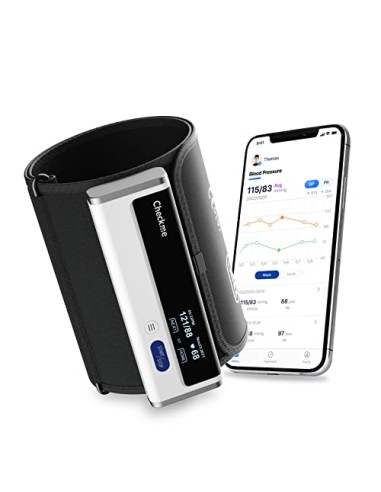 CheckMe Armfit Tensiometro de Brazo Digital con Brazalete Grande para Uso Doméstico, Bluetooth Medidor Tension Arterial