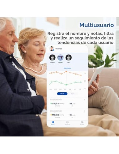 CheckMe Armfit Tensiometro de Brazo Digital con Brazalete Grande para Uso Doméstico, Bluetooth Medidor Tension Arterial