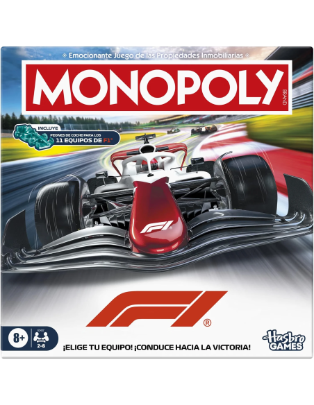 Monopoly Fórmula 1 Hasbro juego de mesa F1