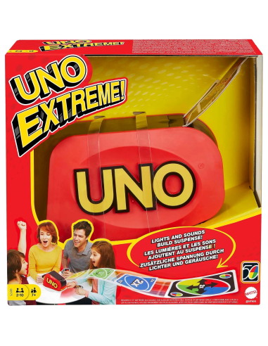 UNO Extreme Mattel juego de cartas con lanzador