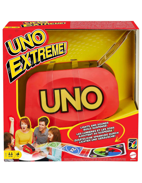 UNO Extreme Mattel juego de cartas con lanzador