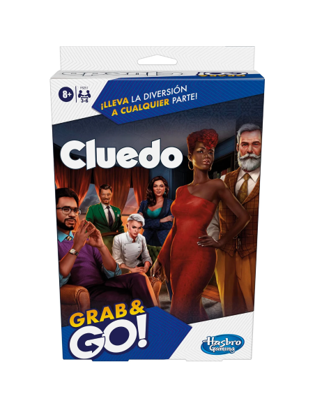 Cluedo Grab & Go Hasbro juego de viaje portátil