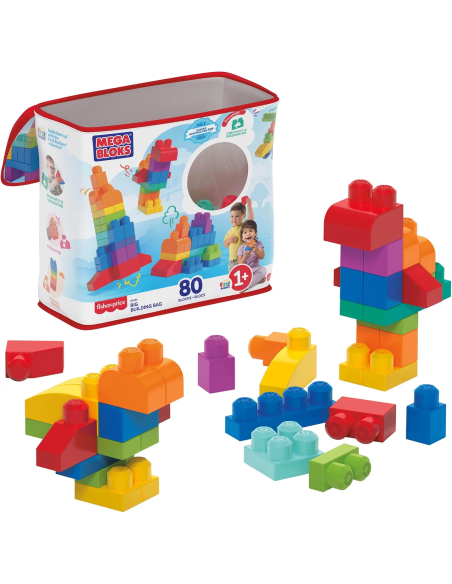 MEGA BLOKS Bolsa Clásica 80 bloques DCH63