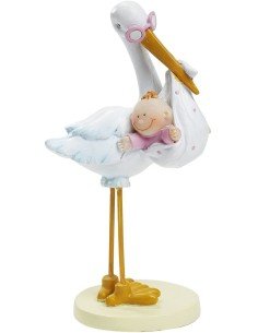 Hobbyfun - Cigüeña con bebé niña