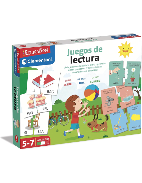 Clementoni Juegos de Lectura juego educativo para aprender a leer