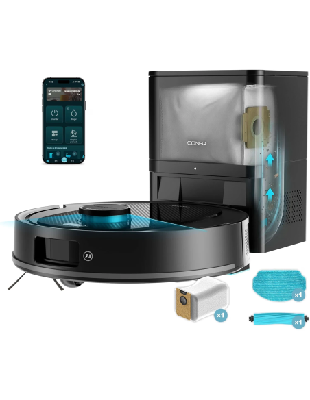 Cecotec Conga Y80 X-Treme robot aspirador 13000 Pa con base de autovaciado