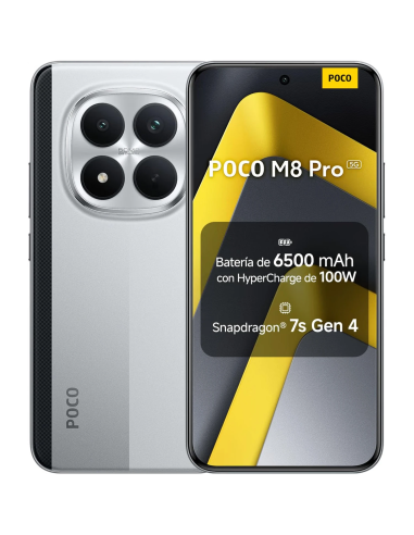 Xiaomi POCO M8 Pro 5G 256 GB plata con 8 GB RAM