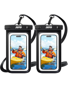JOTO funda impermeable para móvil IPX8 pack de 2 negra