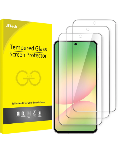 Protector de pantalla JETech para Samsung Galaxy A56 5G cristal templado