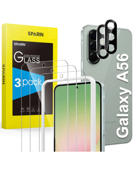Protectores SPARIN de pantalla y cámara para Samsung Galaxy A56 5G