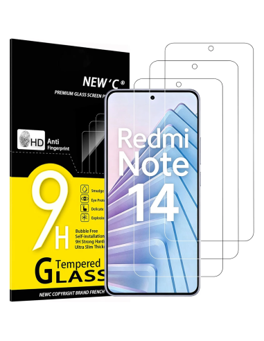 Protector de pantalla NEW'C para Xiaomi Redmi Note 14 5G y 4G
