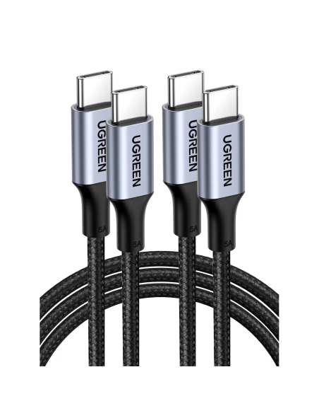 Pack de 2 cables UGREEN USB-C a USB-C 100W de 1 metro