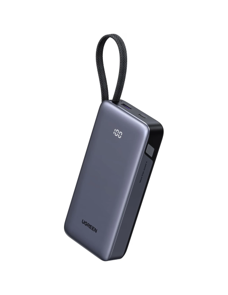 Batería externa UGREEN Nexode 20000 mAh 45W con cable USB-C integrado
