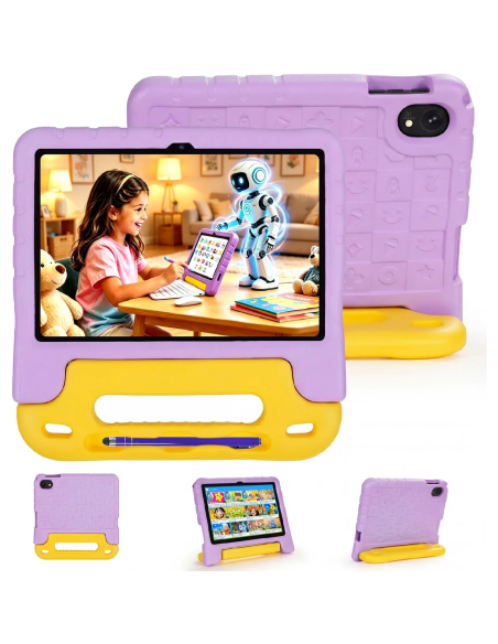 SUMTAB tablet para niños 10 pulgadas Android 15 con funda antigolpes