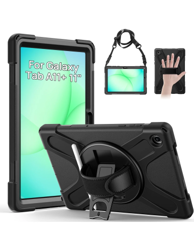 Gerutek funda negra antigolpes para Samsung Galaxy Tab A11 Plus 11 pulgadas
