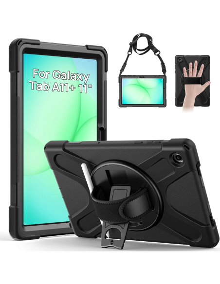 Gerutek funda negra antigolpes para Samsung Galaxy Tab A11 Plus 11 pulgadas