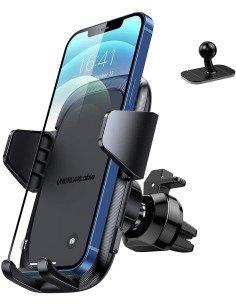 UNBREAK Soporte Movil Coche para Salida de Ventilación del Coche con Rotación de 360 Grados con iPhone 13/13 Pro/12/12...