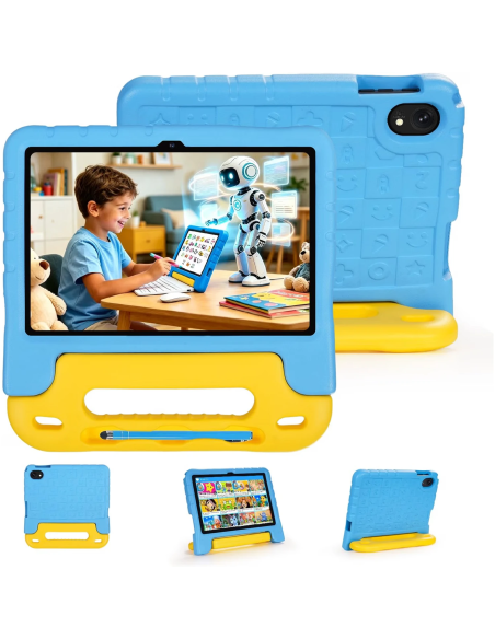 SUMTAB K108 Tablet para Niños 10" Android 15 128GB con Funda y Estilete