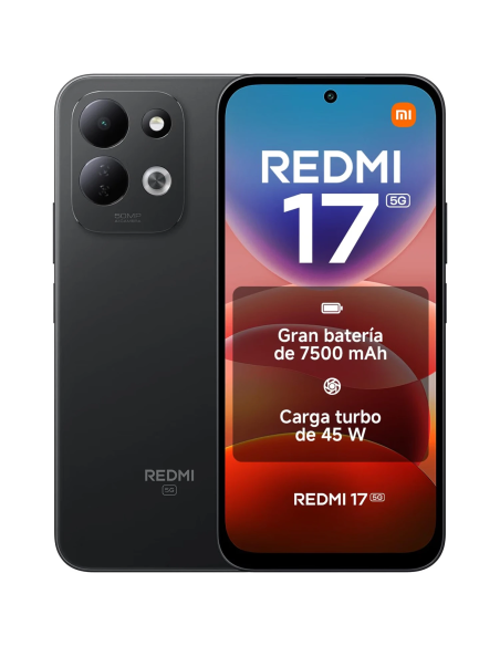 REDMI 17 5G 4GB 256GB negro con batería de 7500 mAh