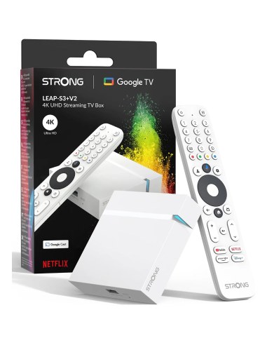STRONG LEAP-S3+ V2 TV Box 4K con Google TV