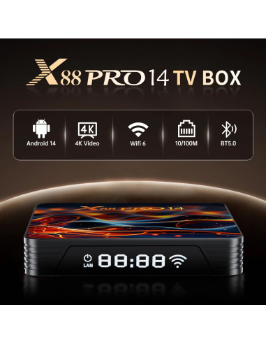 Android 14 TV Box RK3518 2GB RAM 16GB 4K