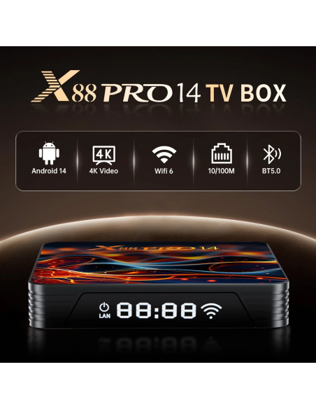 Android 14 TV Box RK3518 2GB RAM 16GB 4K