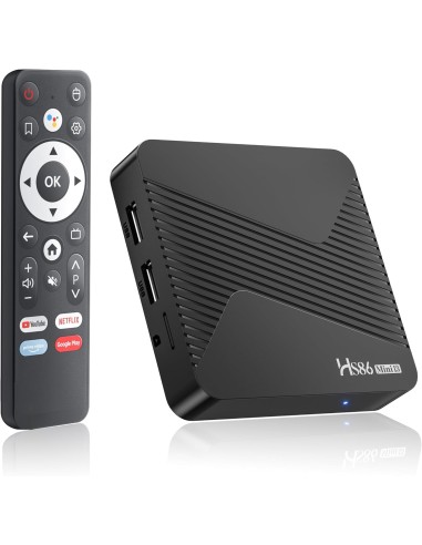 Smart TV Box Android 14.0 4K@60FPS, 2026 Última Android Box RK3528 RAM 2G ROM 16G WiFi6 Enternet 10/100M Bluetooth 5.0 USB 3.0