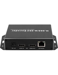 EXVIST H.265 1080P WiFi HDMI Encoder con Loopout para transmisiones en directo en YouTube, Facebook – Ranura SD Card hasta 128 2