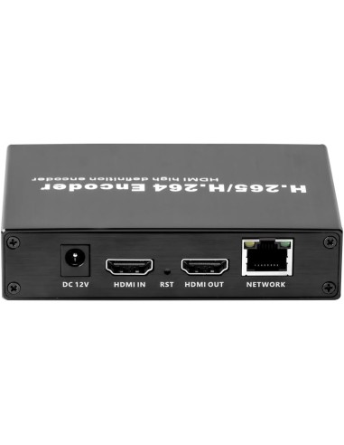 EXVIST H.265 1080P WiFi HDMI Encoder con Loopout para transmisiones en directo en YouTube, Facebook – Ranura SD Card hasta 128